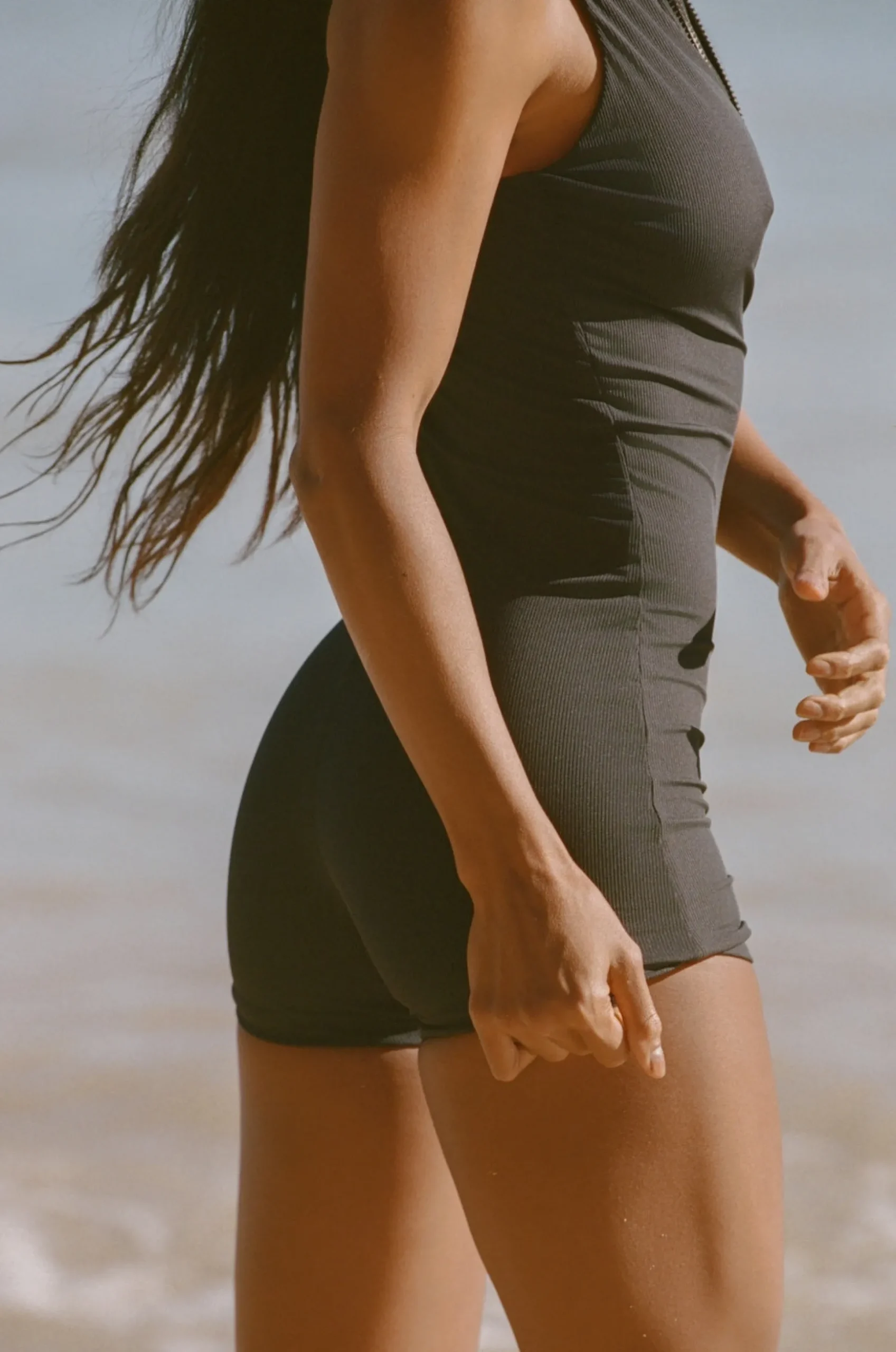 Joyce Halter Swimsuit - Jet Rib