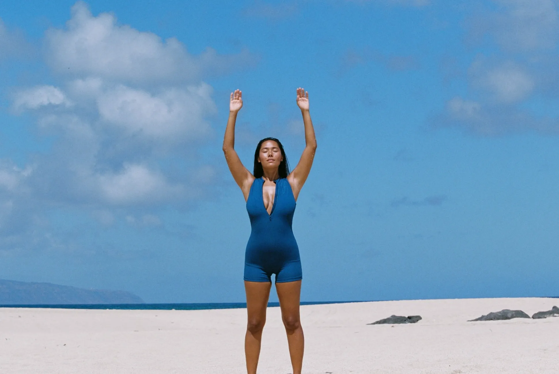 Joyce Halter Swimsuit - Ocean Rib