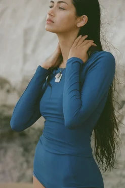 Poppler Rashguard Top - Ocean Rib