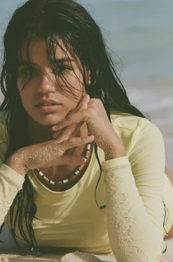 Poppler Rashguard Top - Vanilla