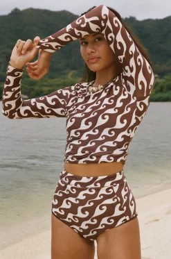 Poppler Rashguard Top - Wave