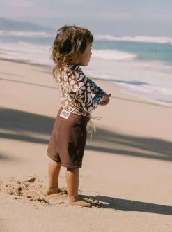 Sunny Rash Guard Mini - Lei Brown